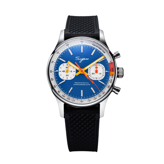 Montre aviateur bleu et noir