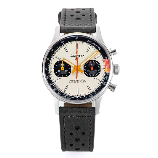 Montre aviateur bracelet gris