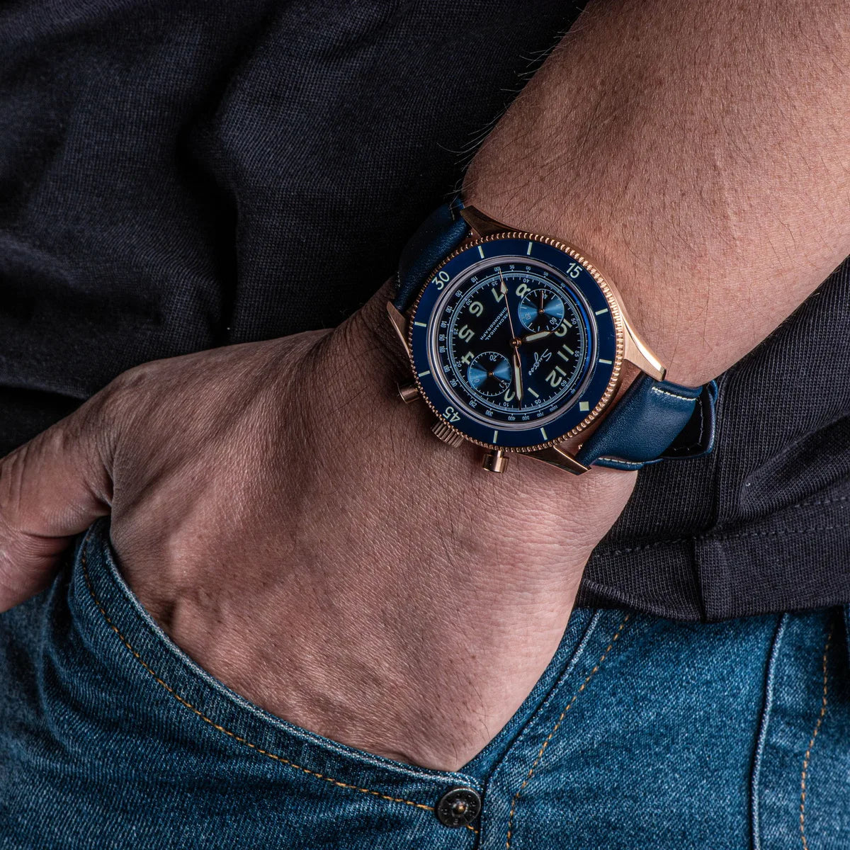 Montre aviation Chronographe Héritage pour homme