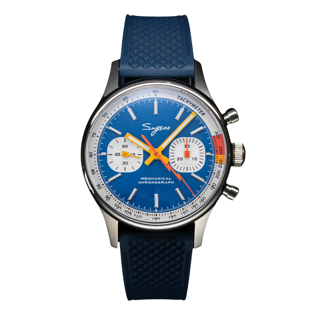 Montre pilote bleue