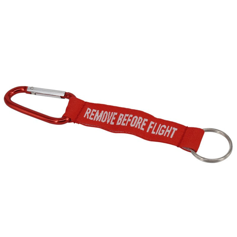 Mousqueton Remove Before Flight