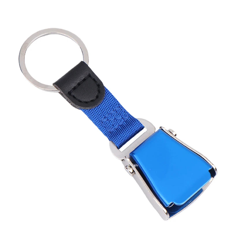 Porte Clés Avion Ceinture Bleu
