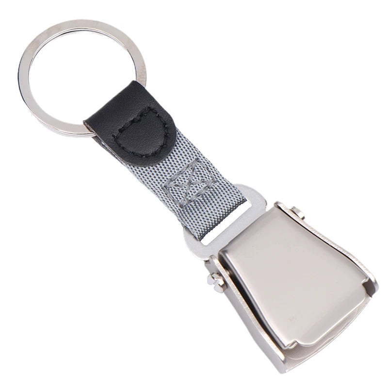Porte Clés Ceinture Avion Gris