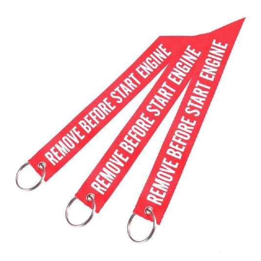 Porte Clés Remove Before Start Engine 3 Pièces