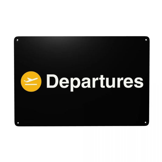 Poster métallique Departures
