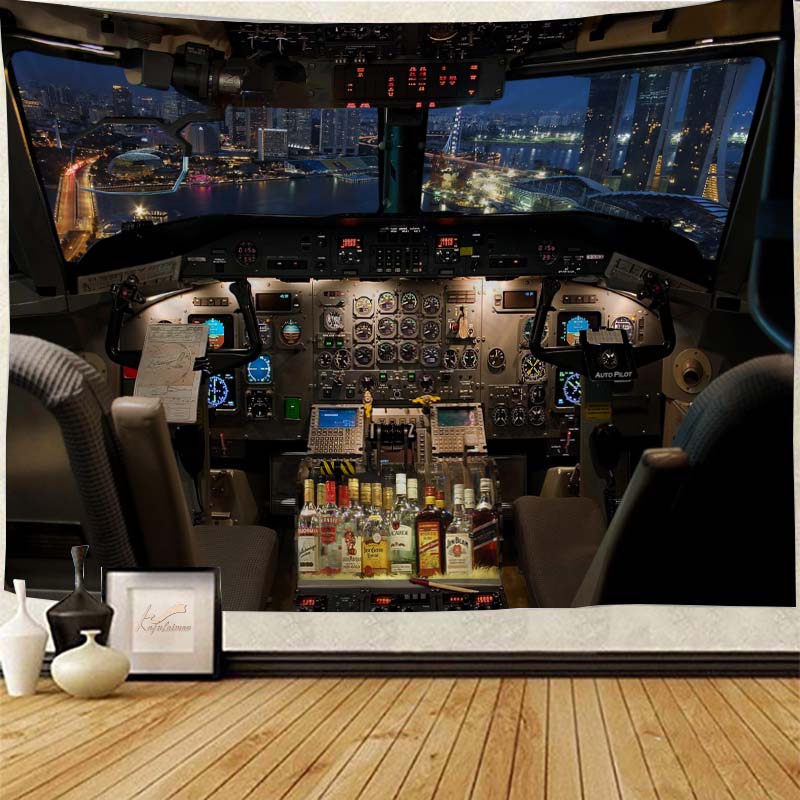 Aéo - Tapisserie Décorative Cockpit Bar