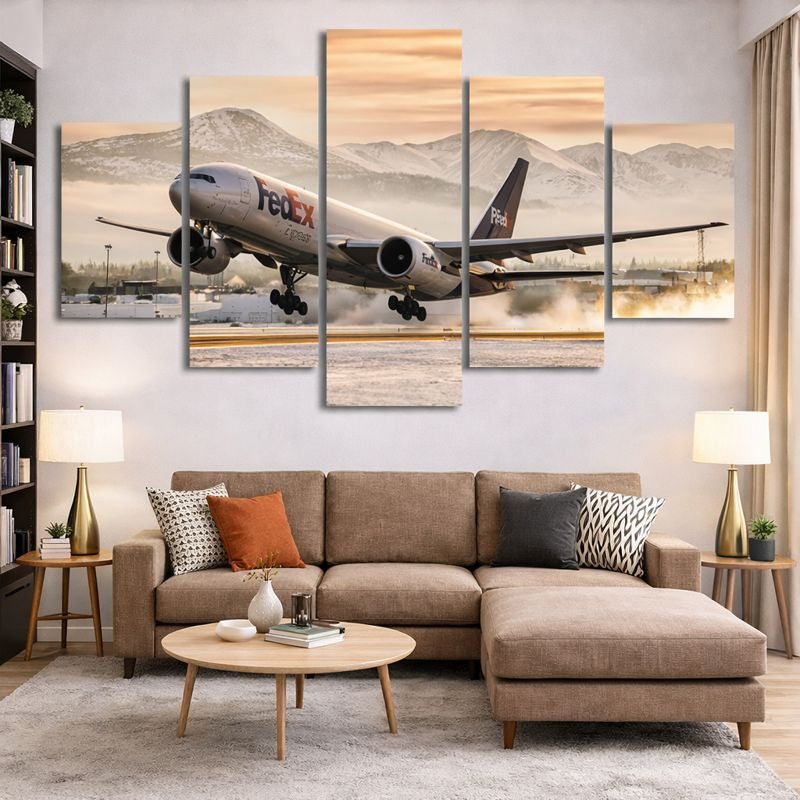 Tableau aviation cargo 5 pièces