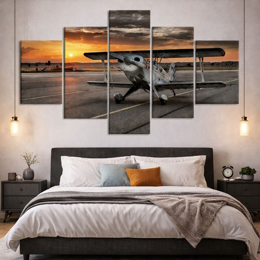 Tableau avion biplan