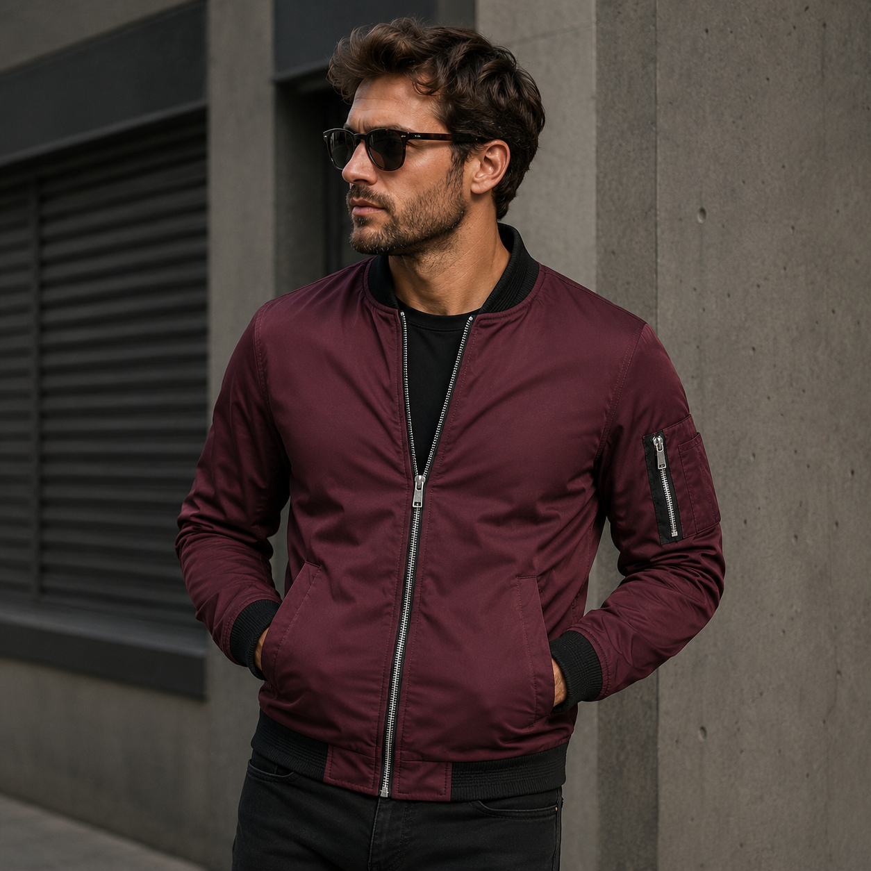 blouson bomber aviation homme vintage