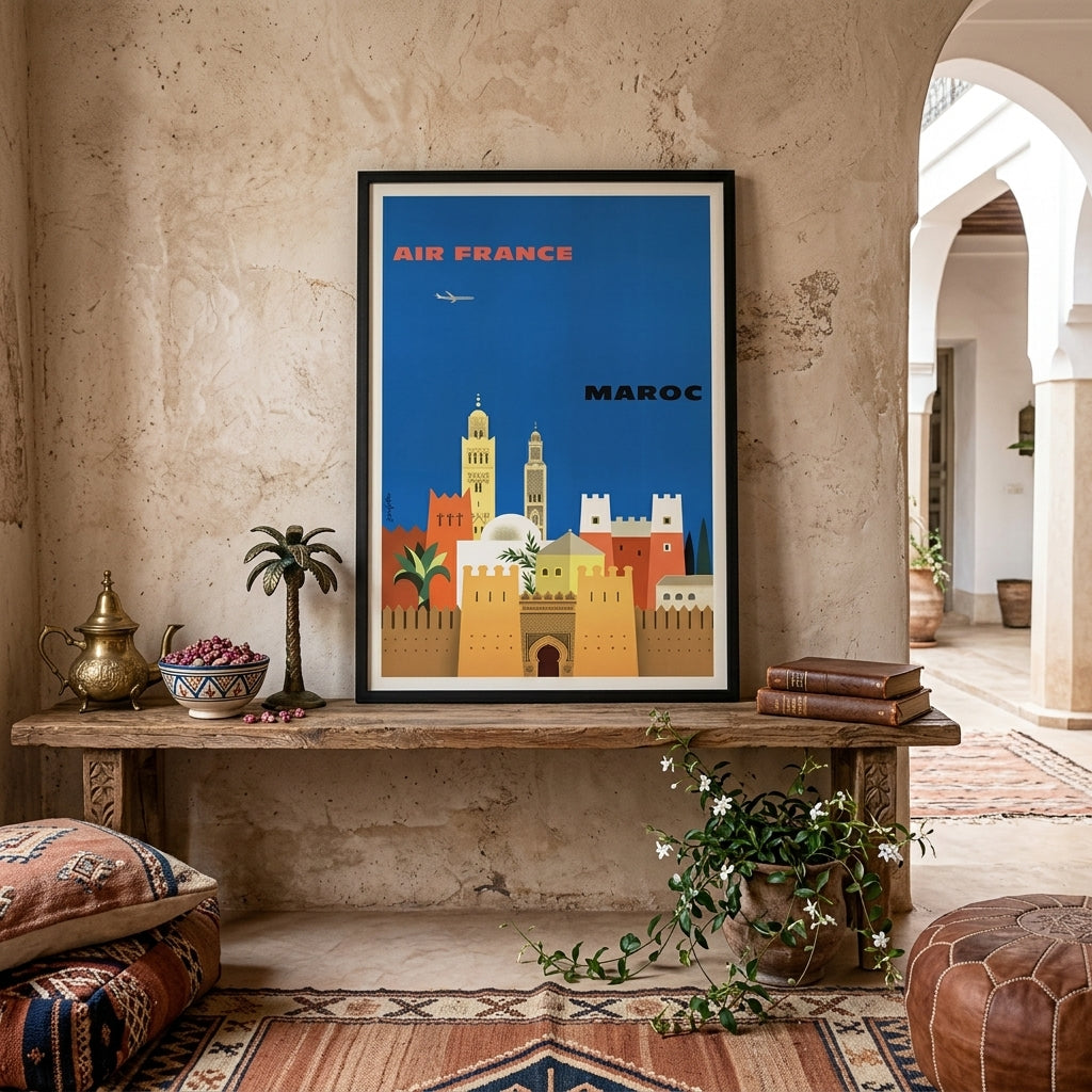 décoration murale Air France Maroc