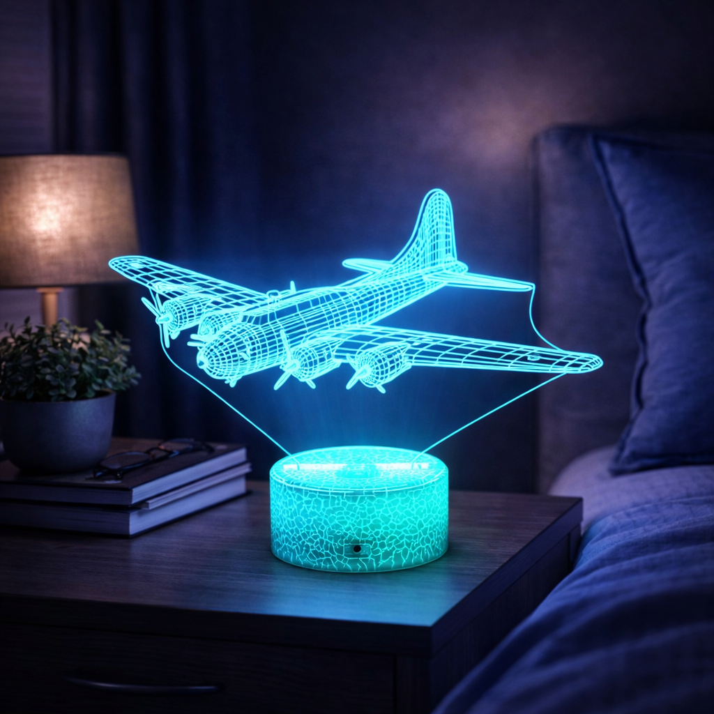 lampe avion b-25 mitchell 3d
