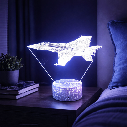 lampe avion de chasse 3d