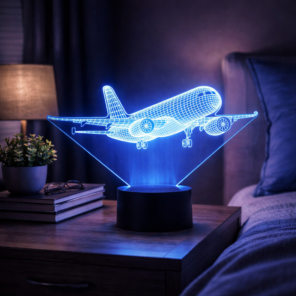 lampe avion de ligne 3d
