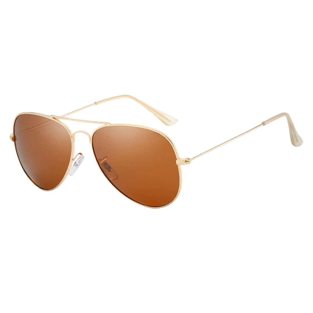 lunettes pilote classique gold