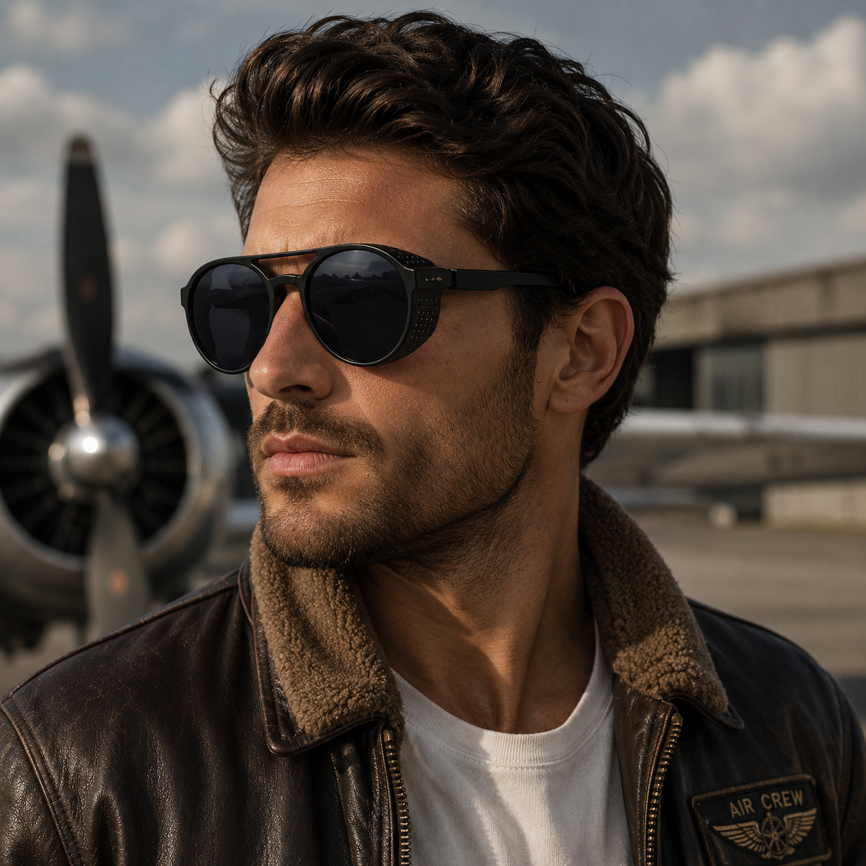 lunettes pilote rétro