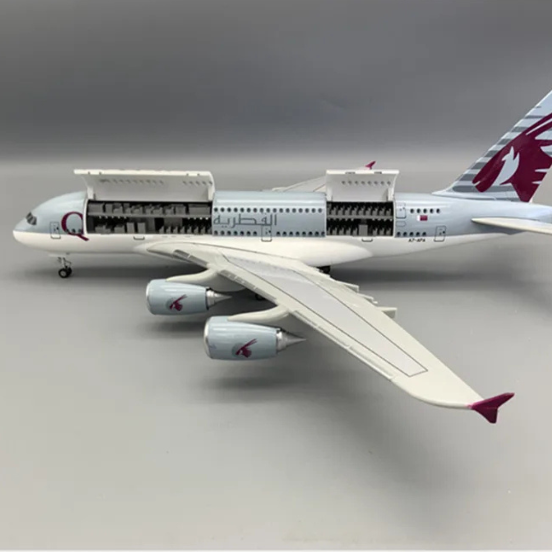 maquette Airbus A380 Qatar Airways de collection