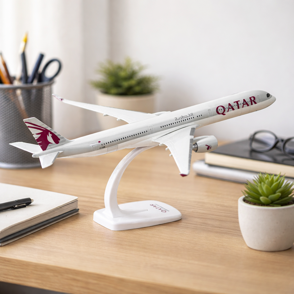maquette aviation moderne a350 qatar