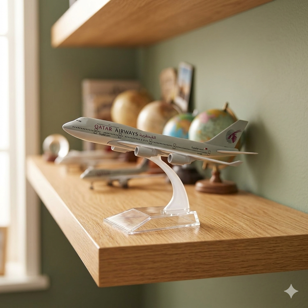 maquette b747 qatar airways