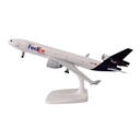 ZEZEFUFU - Avion USA Cargo MD-11 échelle 1/400 - Alliage/ABS 21x18 Cm - Support Présentoir - Collection Aviation - Cadeau Militaire