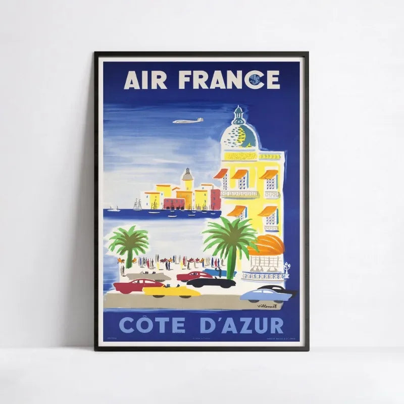 poster Air France Côte d’Azur rétro