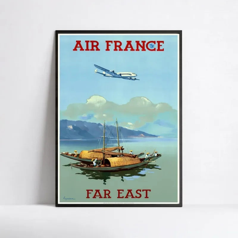 poster Air France Far East rétro
