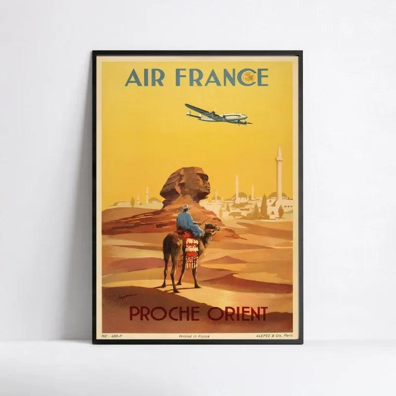 poster Air France Proche-Orient rétro