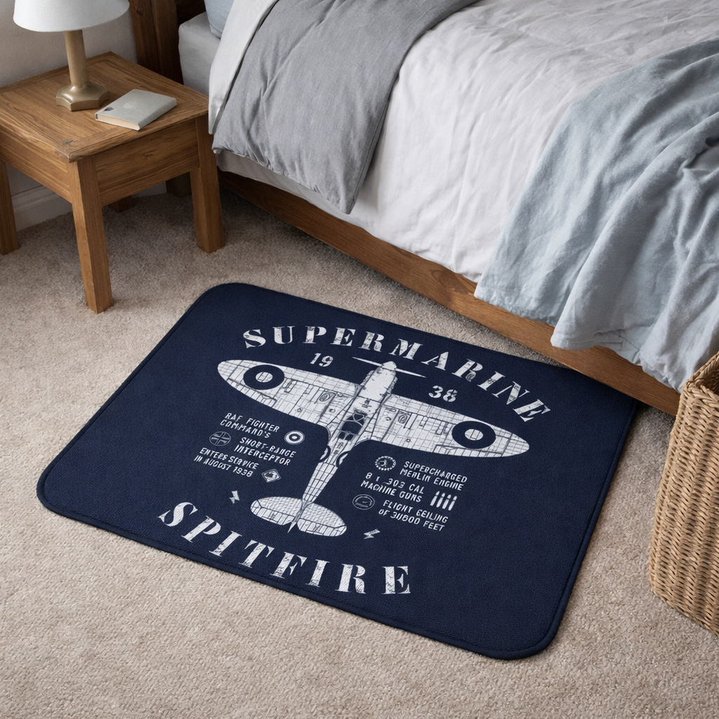 tapis aviation vintage spitfire
