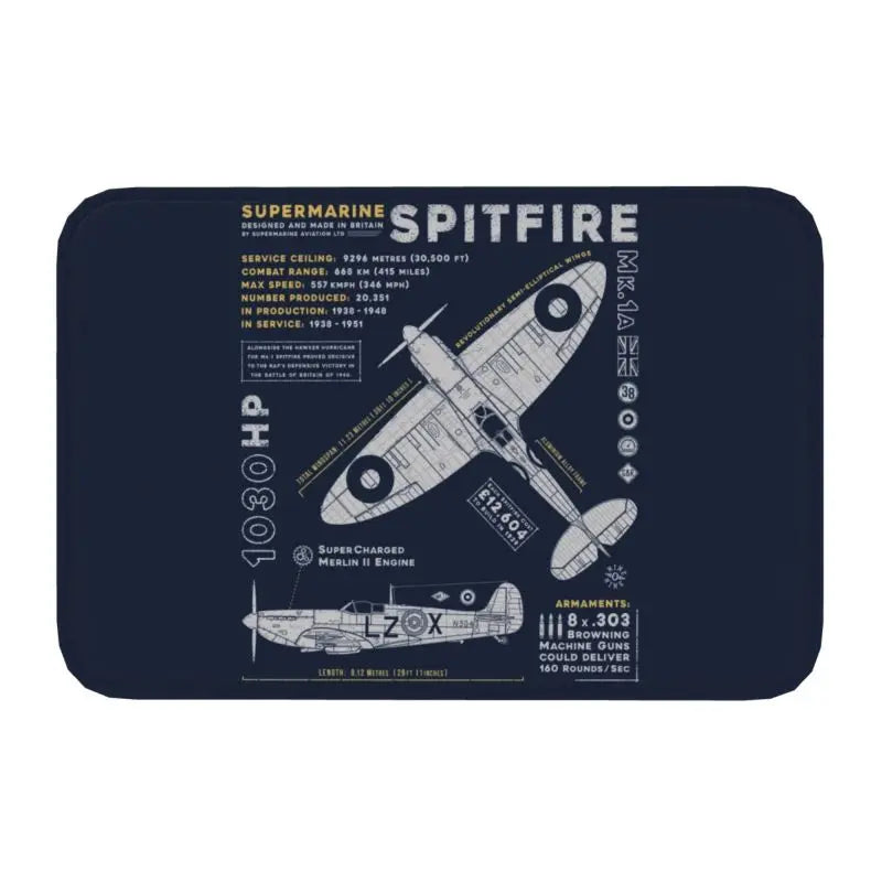 tapis avion spitfire