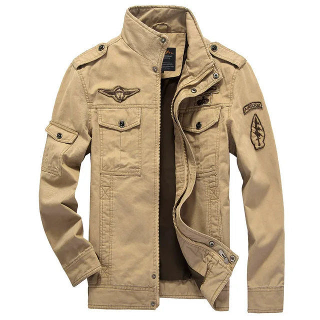 veste aviateur tactical homme beige