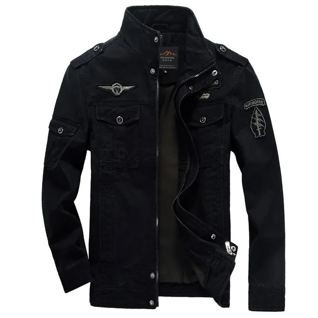 veste aviateur tactical homme noir