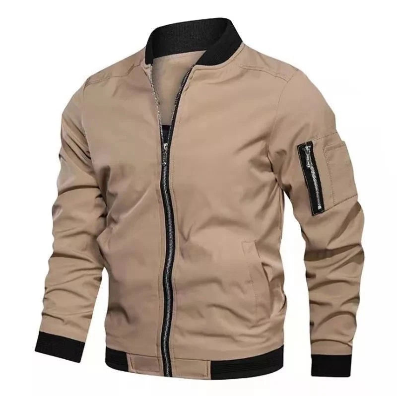 veste bombardier aviateur beige