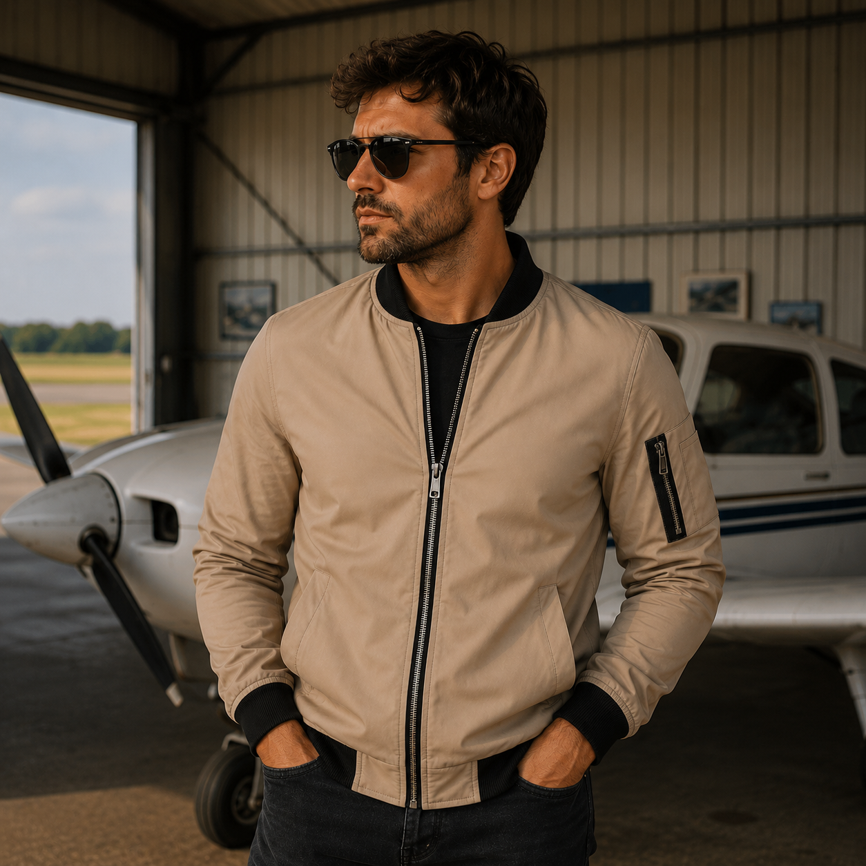 veste bombardier aviateur homme