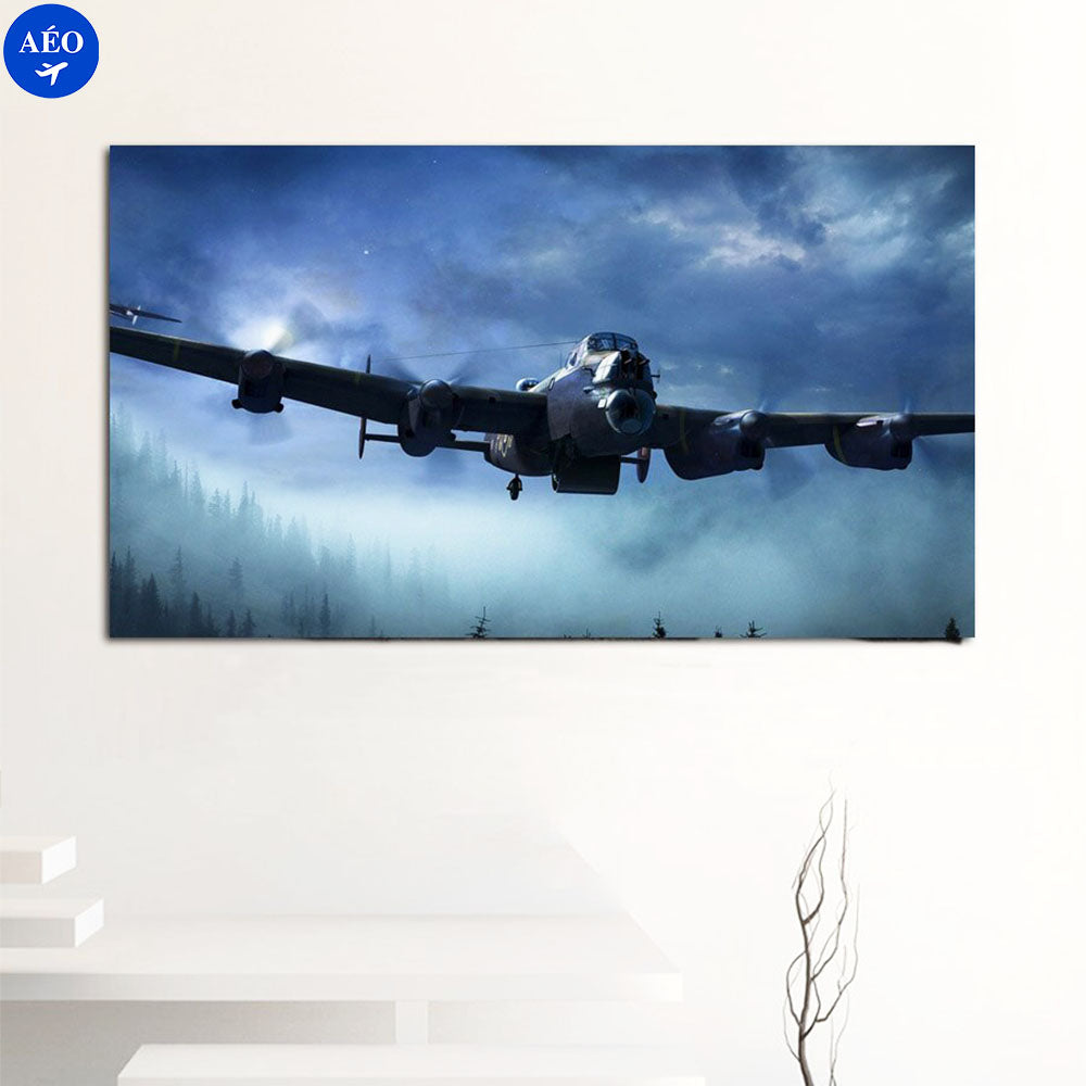 Aéo - Affiche Avion Avro Lancaster