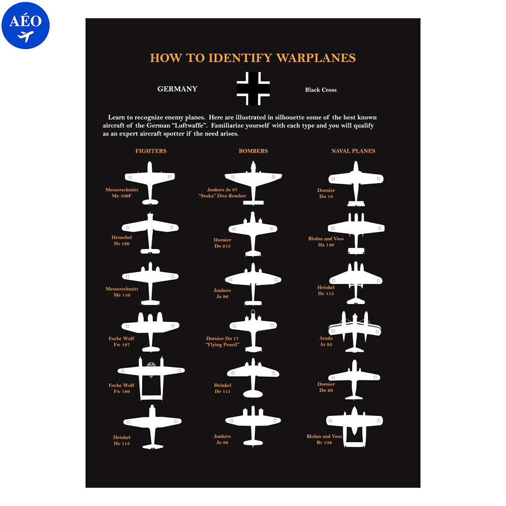 Aéo - Affiches Chasseur Seconde Guerre Mondiale