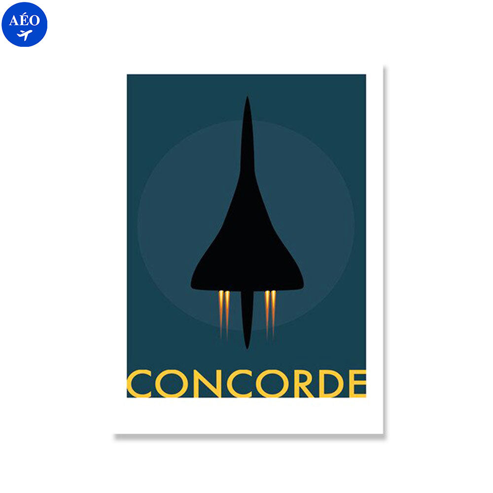 Aéo - Affiche Concorde Rétro