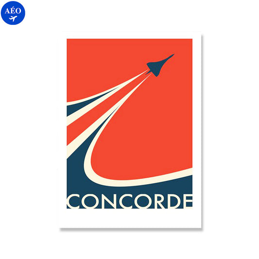 Aéo - Affiche Concorde Rétro