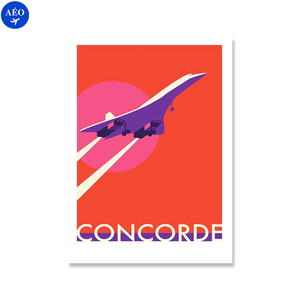 Aéo - Affiche Concorde Rétro