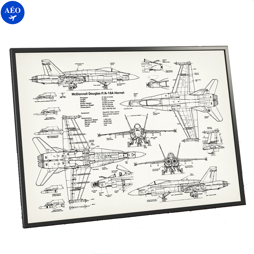 Aéo - Affiche Brevet F18 Hornet