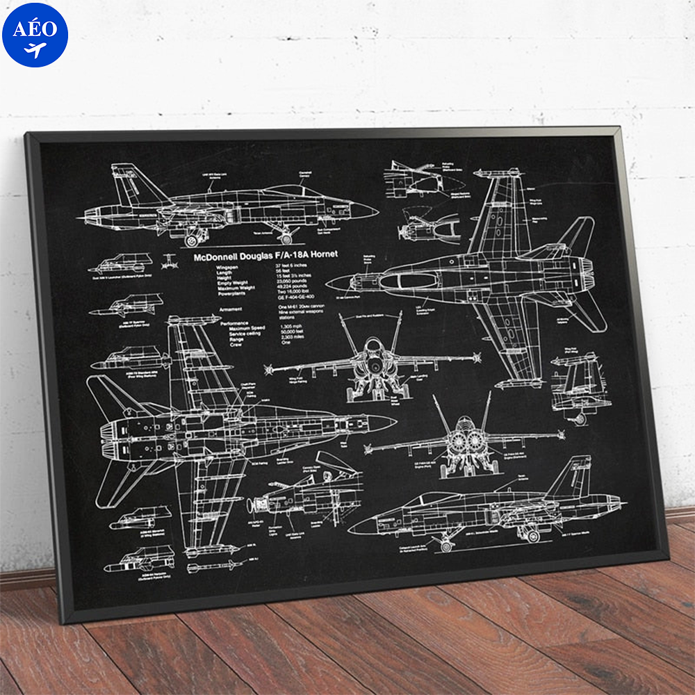 Aéo - Affiche Brevet F18 Hornet