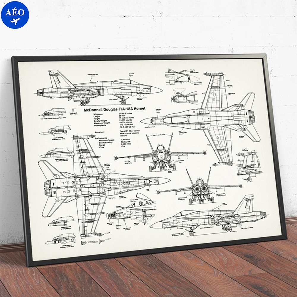 Aéo - Affiche Brevet F18 Hornet