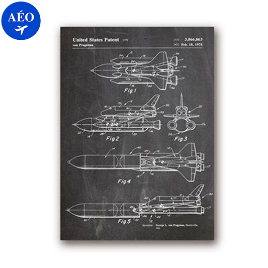 Aéo - Affiche Brevet Navette Spatiale