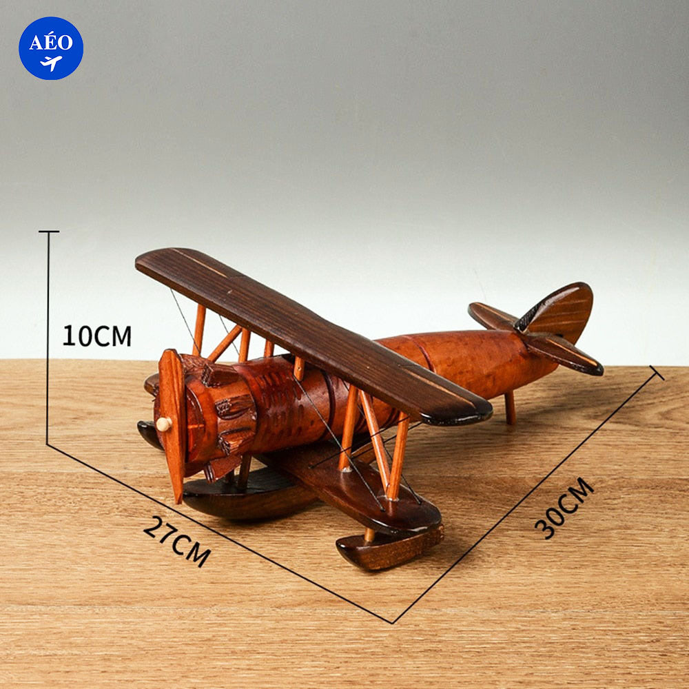 Aéo - Avion En Bois Vintage