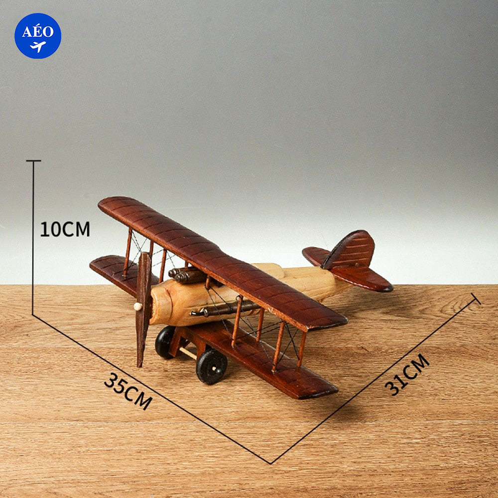 Aéo - Avion En Bois Vintage