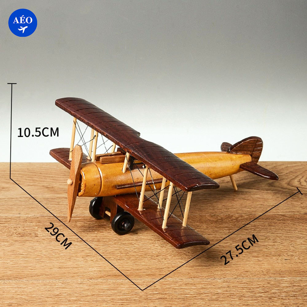 Aéo - Avion En Bois Vintage