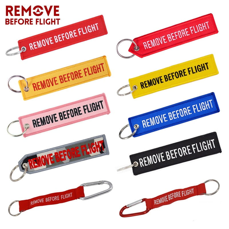 Accessoire aviation Remove Before Flight blanc