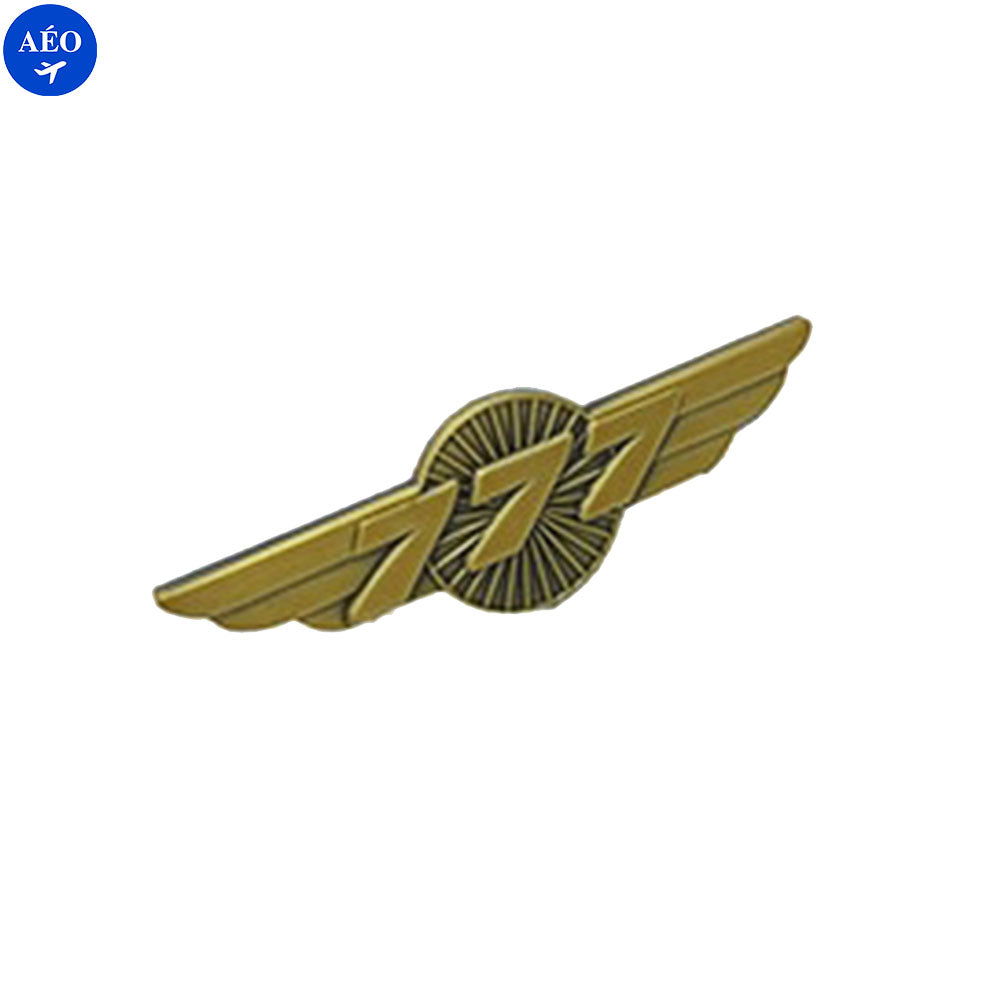 Aéo - Badge Pilote Avion Vintage