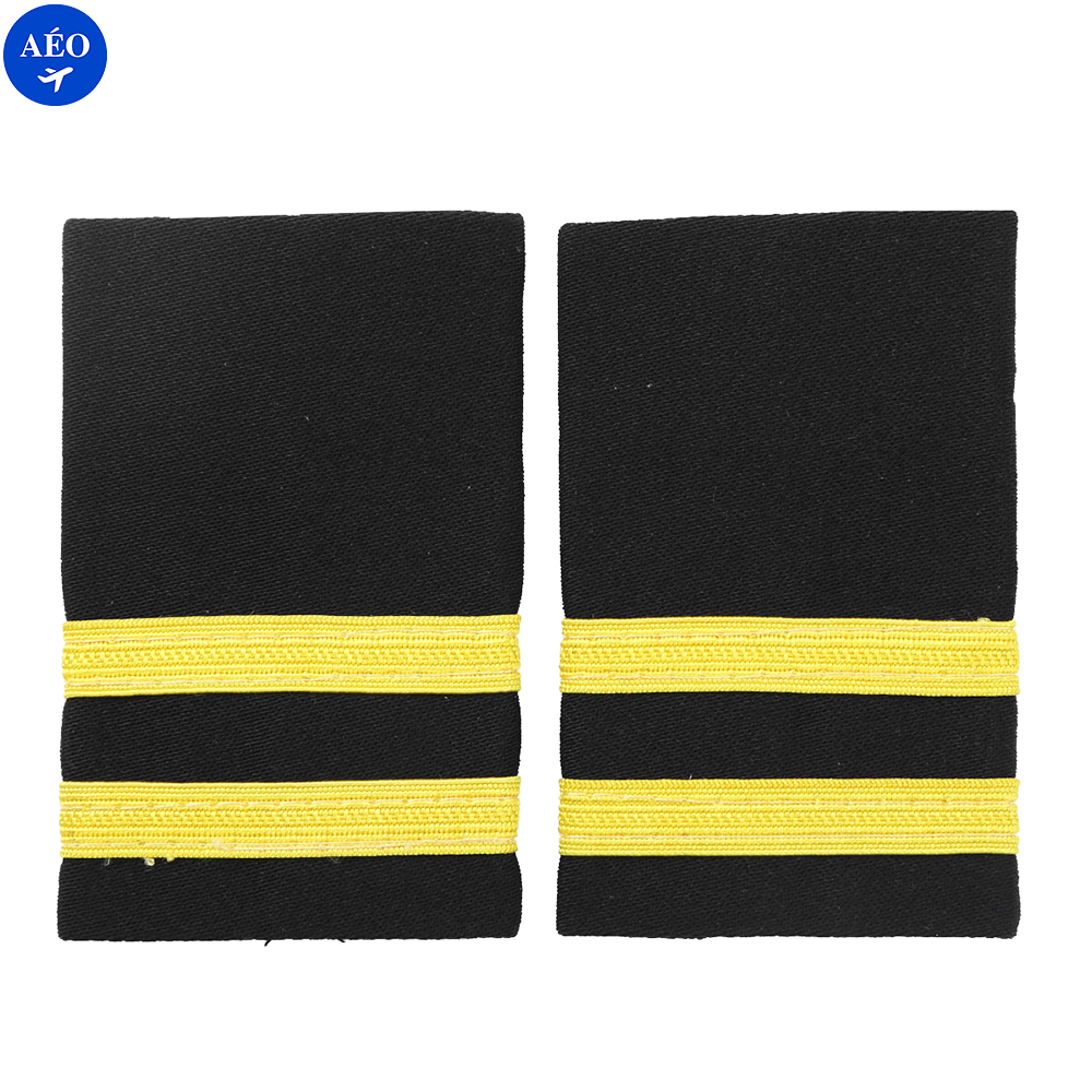 Aéo - Paire d'Epaulettes Pilote d'Avion Professionnel