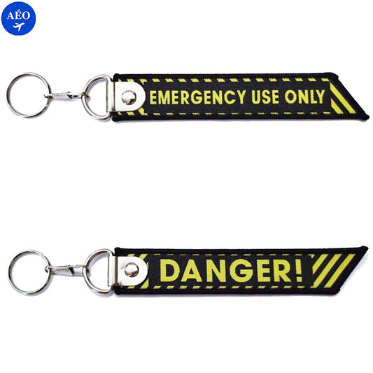 Aéo - Porte Clés Flamme Danger Emergency