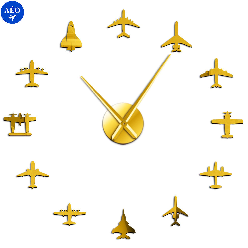 Aéo - Horloge Murale Géante Avions