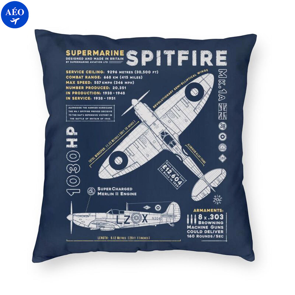 Aéo - Housse De Coussin Spitfire